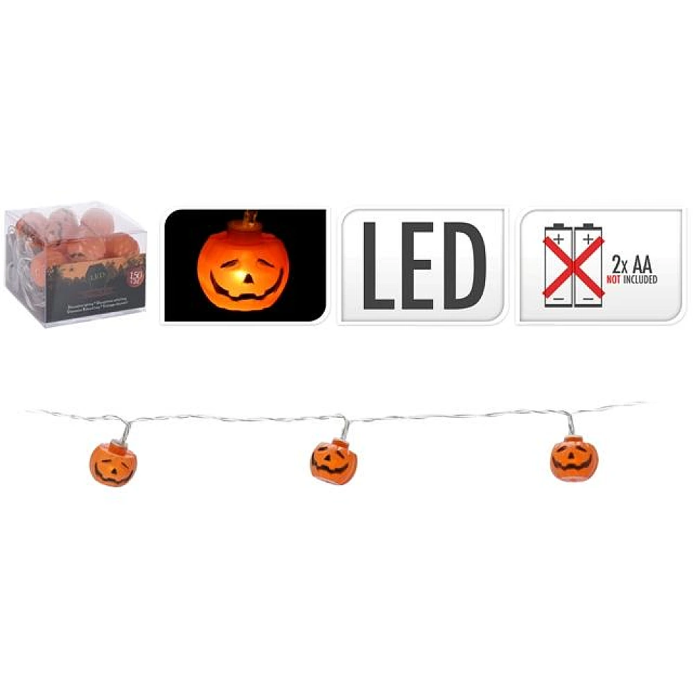 Luminite Halloween 12LED, D6cm, 140cm