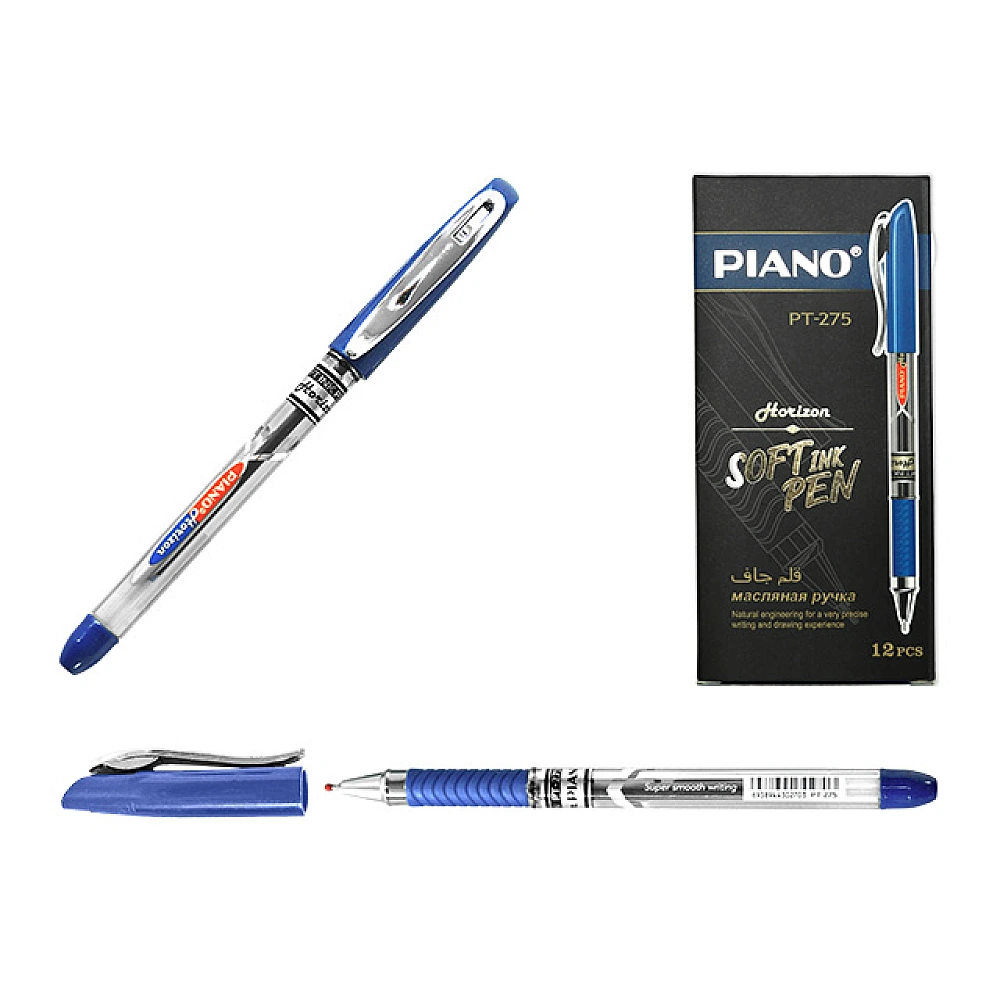 Pix cu bila PT-275 soft ink, 0.7mm, albastru