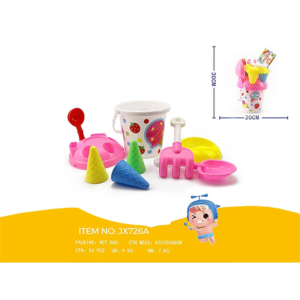 Set de jucarii pentru nisip in caldarusa 