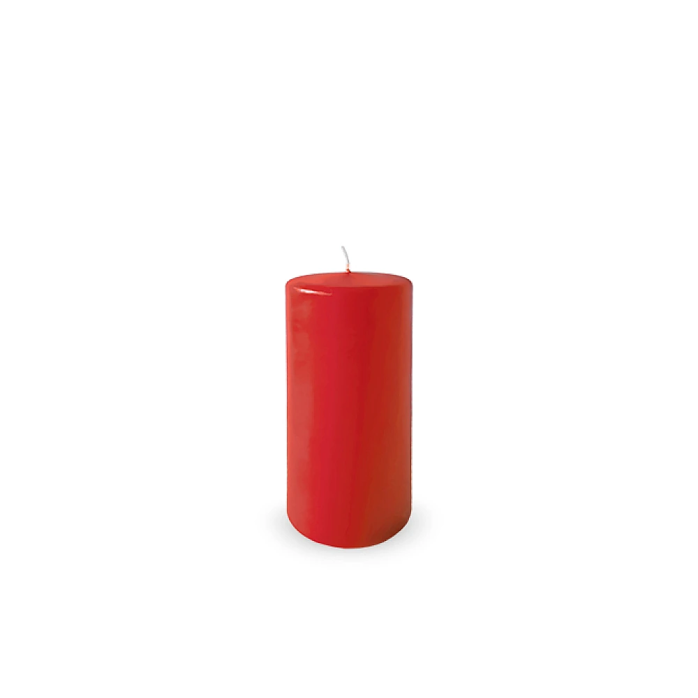 Lumanare Decor 12X6cm, 38ore, rosu