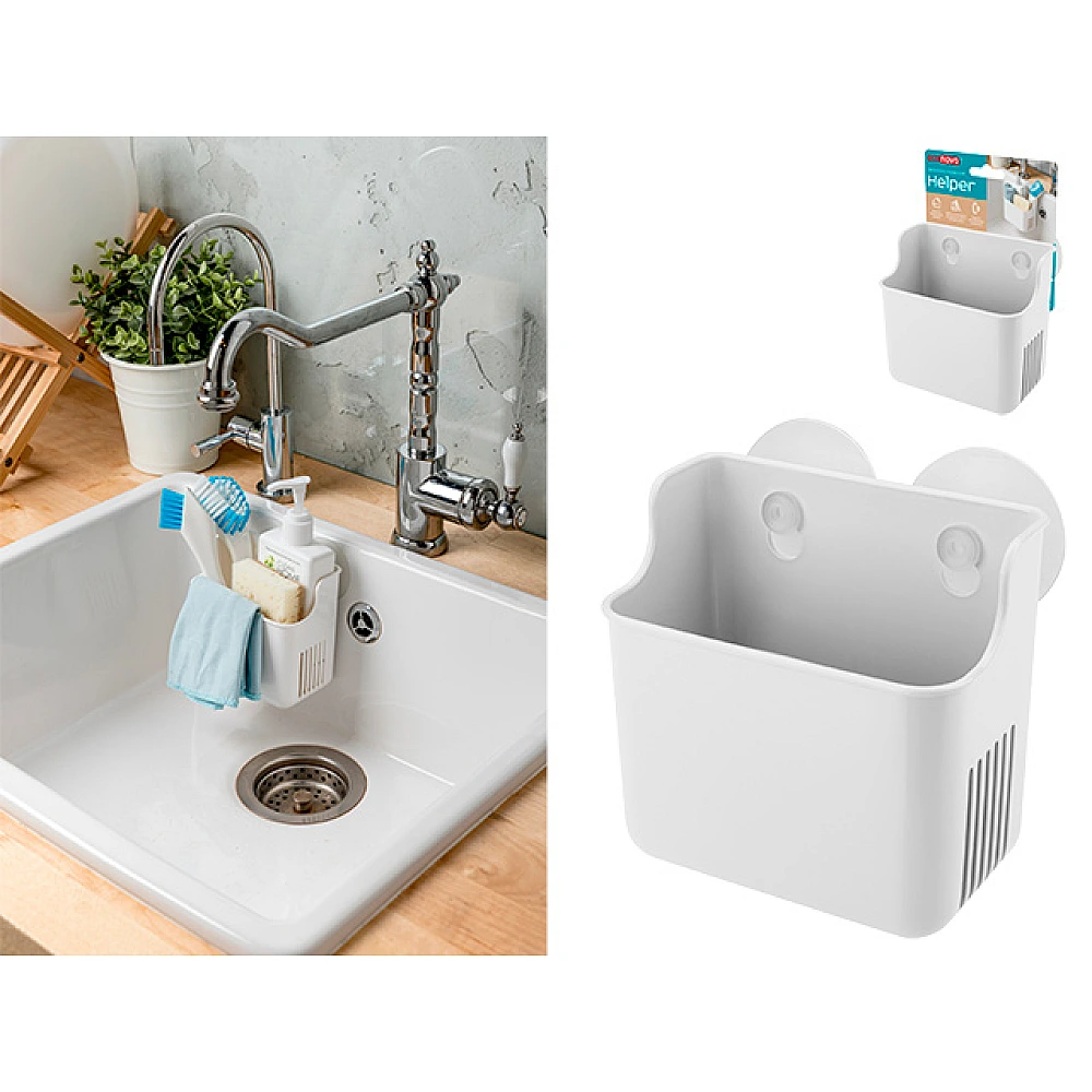 Cos pe ventuze Econova Helper 12.5X9X12cm, dreptunghiulara