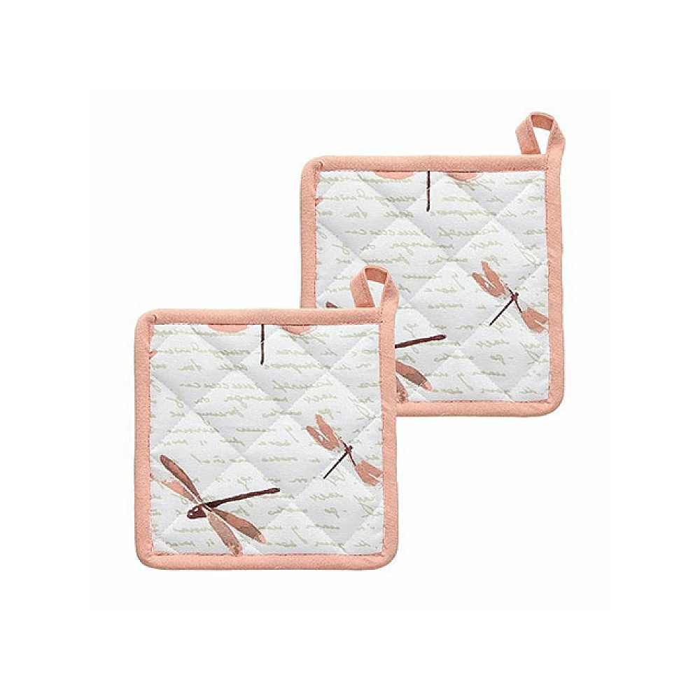 Set suporturi termo Tognana Libellule 15X15 cm, 2 buc, bumbac, poliester