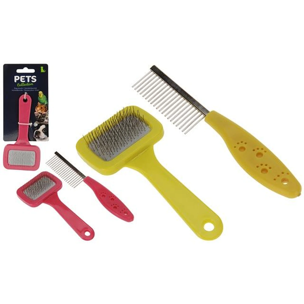Pieptene/perie pentru animale domestice Pets 18cm, metal