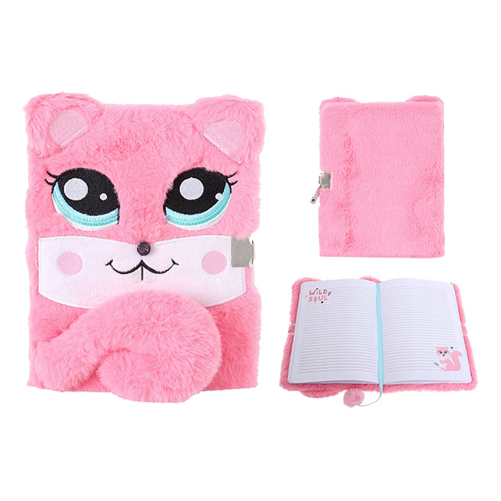 Jurnal cu lacat, A5, 96 foi, 3D Squirrel, coperta plus