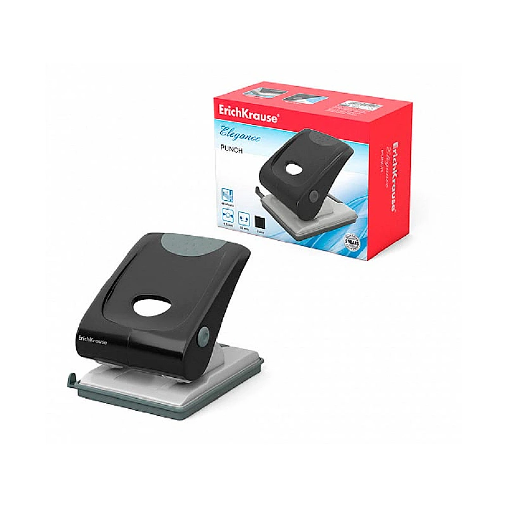 Perforator ErichKrause Elegance pana la 40foi, negru