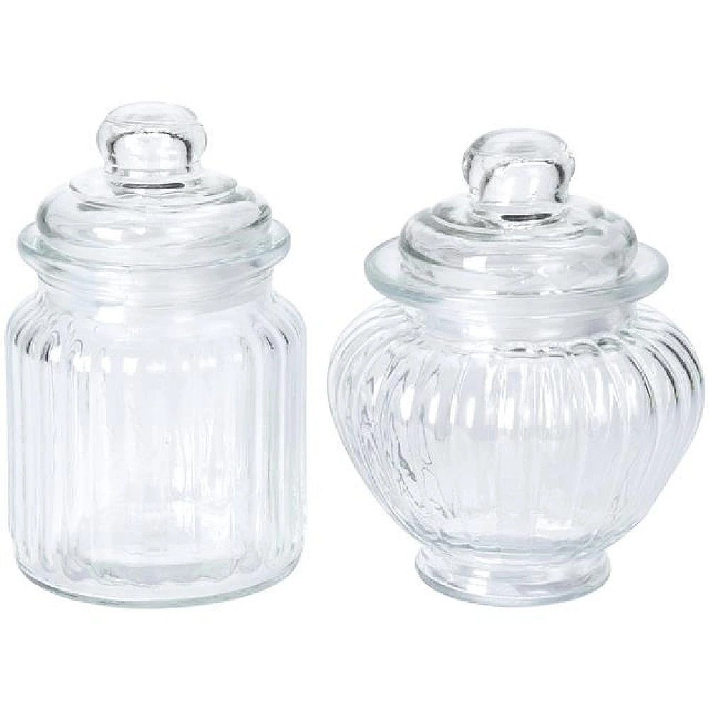 Borcan din sticla EH 310ml, 12cm, 2 modele