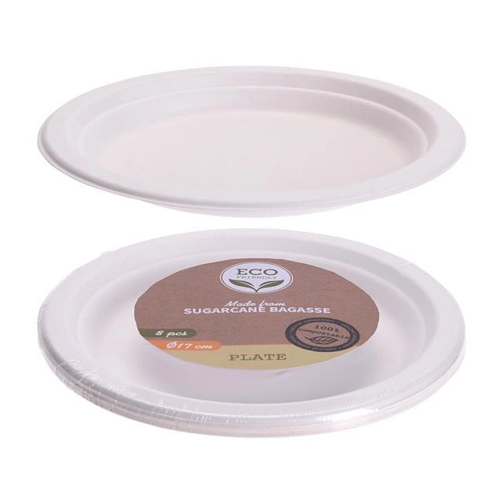 Farfurii din hârtie ECO 8buc, 18cm