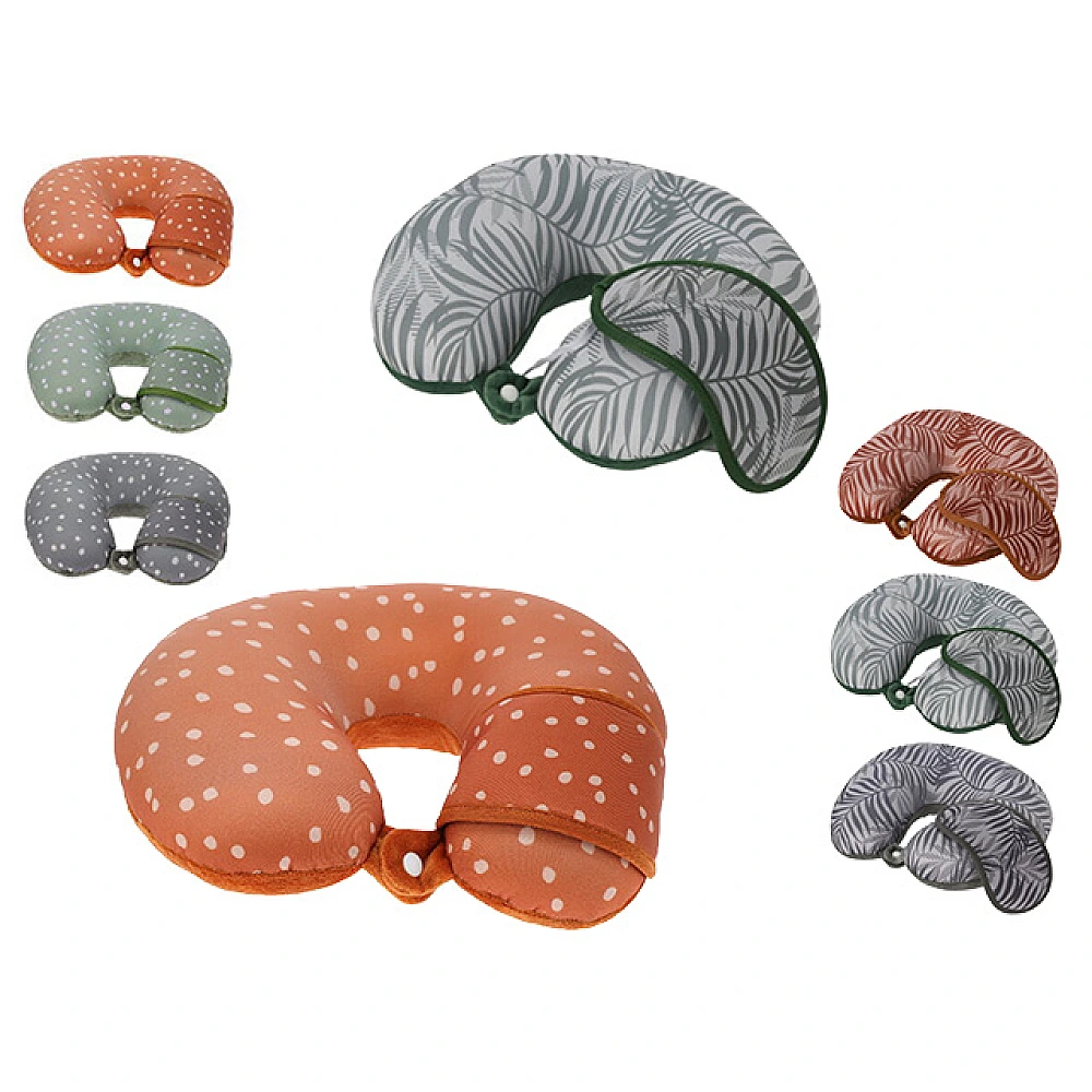 Perna pentru gat in forma U 29X31X10cm, cu masca de dormit