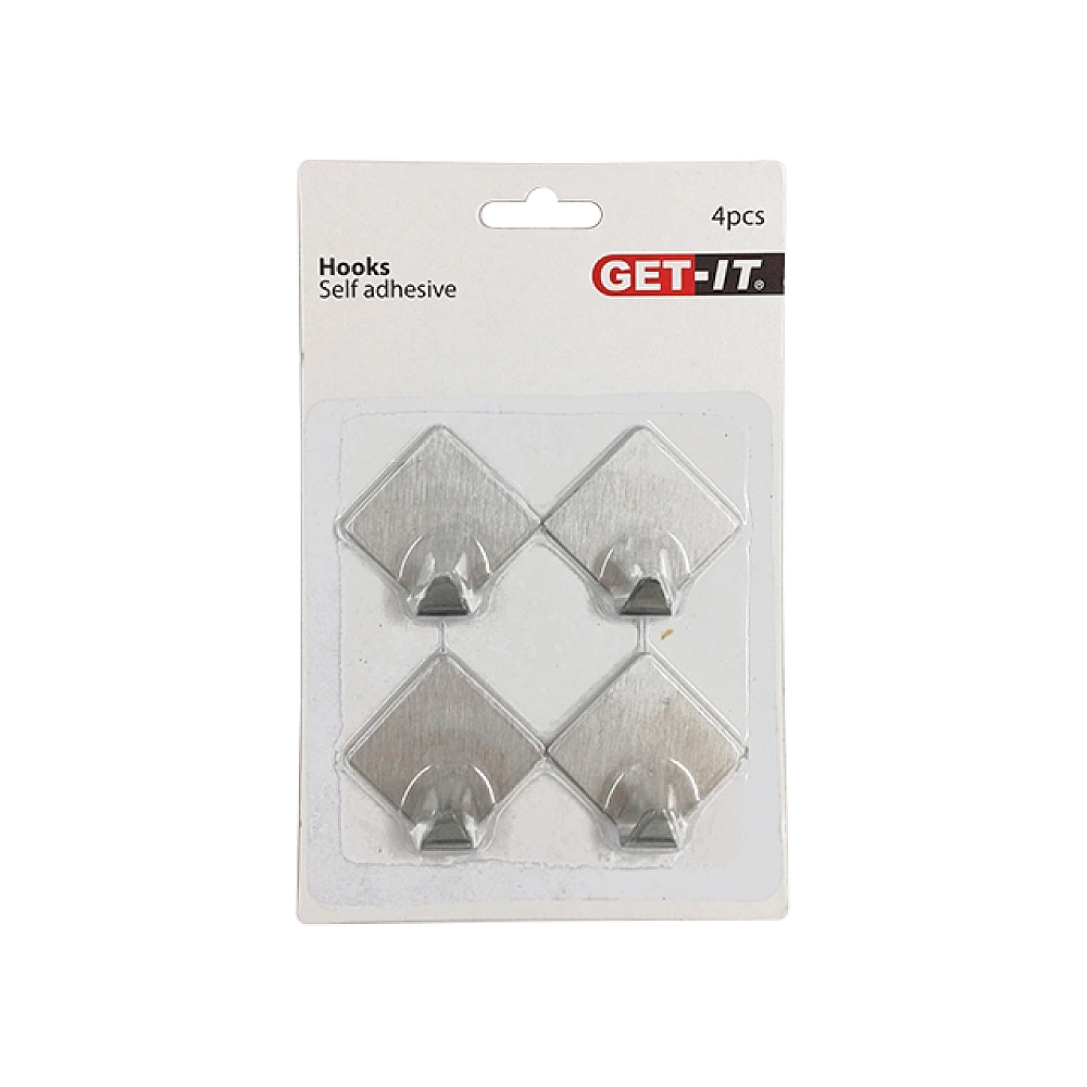 Set cârlige autoadezive Get-it 4buc, din metal