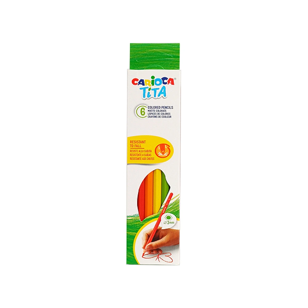 Set creioane colorate 6buc Carioca Tita