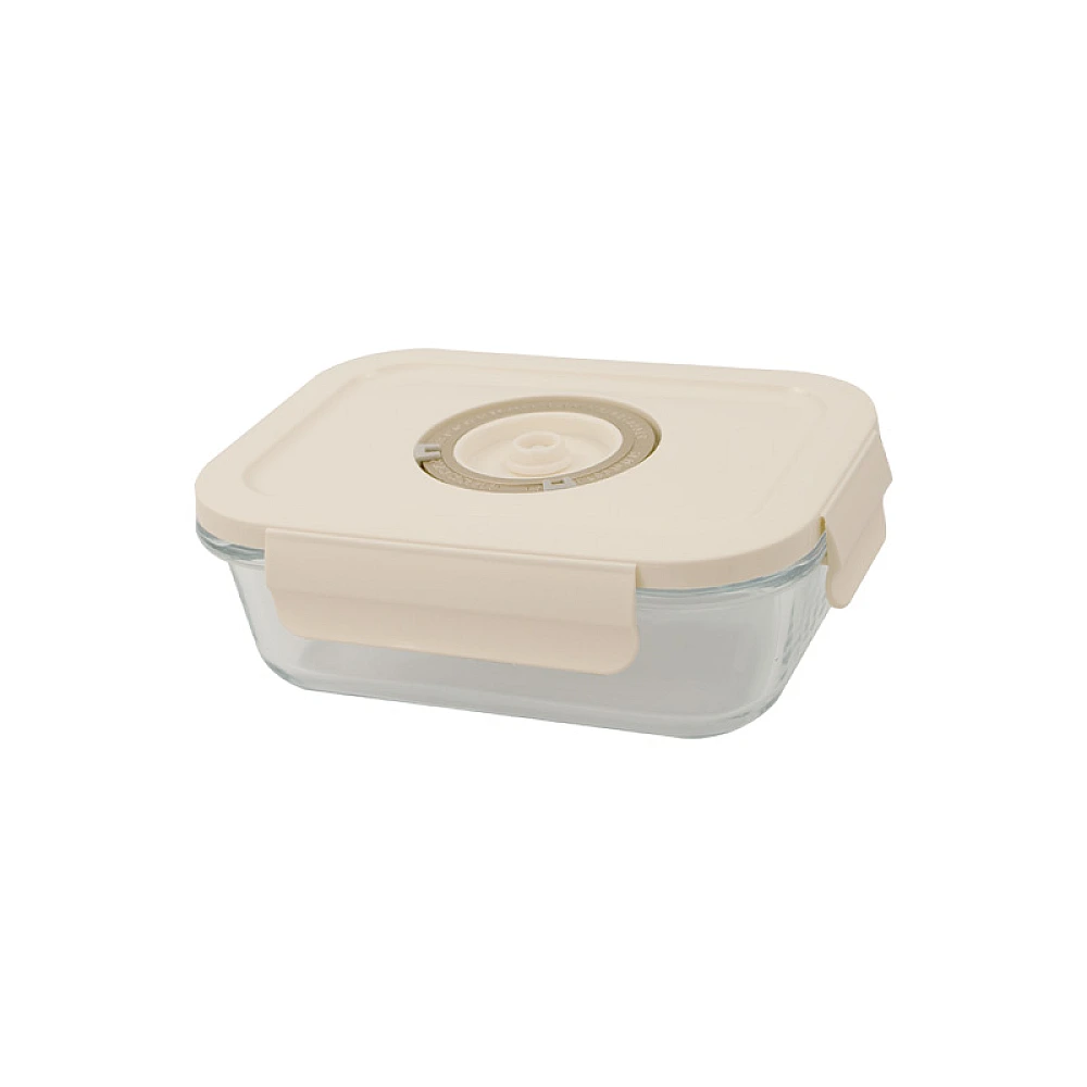 Recipient pentru vidat cu capac Frigoverre Perla 0.6 l, 17X13X6.5 cm, sticla