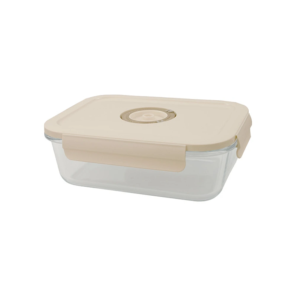 Recipient pentru vidat cu capac Frigoverre Perla 1.4 l, 23X17.5X7.5 cm, sticla