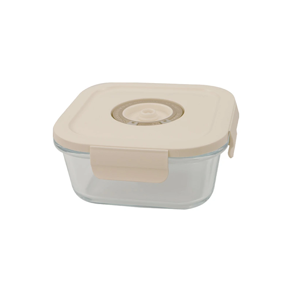 Recipient pentru vidat cu capac Frigoverre Perla 0.8 l, 16X16X7 cm, sticla