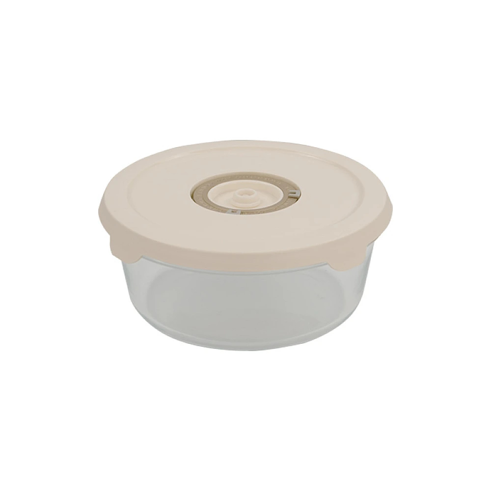 Recipient pentru vidat cu capac Frigoverre Perla 0.9 l, D17.5X8 cm, sticla
