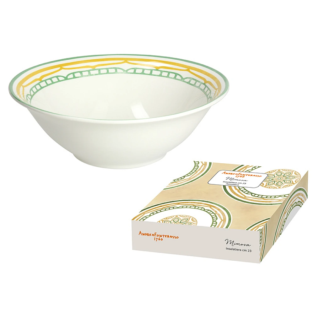 Salatiera din ceramica 23cm AndreaFontebasso 1760 Moon Mimosa