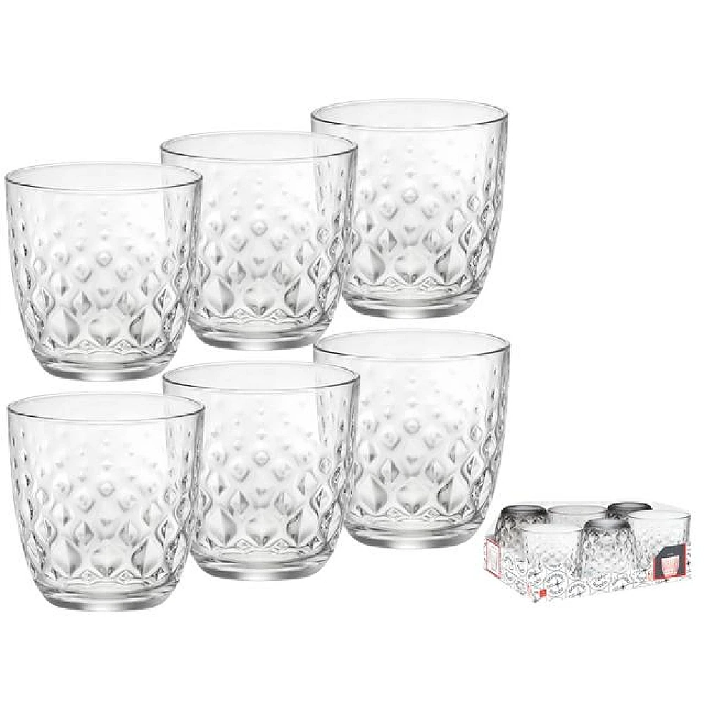 Set 6 pahare pentru apa Glit 295ml