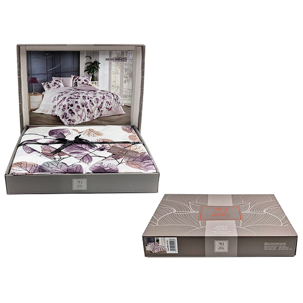 Lenjerie de pat pentru 2 persoane NH Ranforce Premium Hena 8262-02, policoton