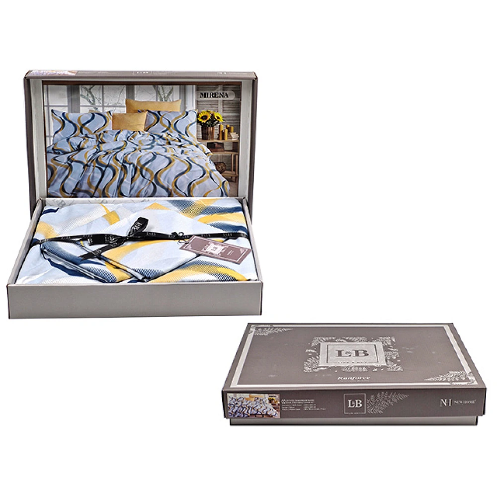 Lenjerie de pat 2 persoane NH Ranforce Like&Buy Mirena, policoton