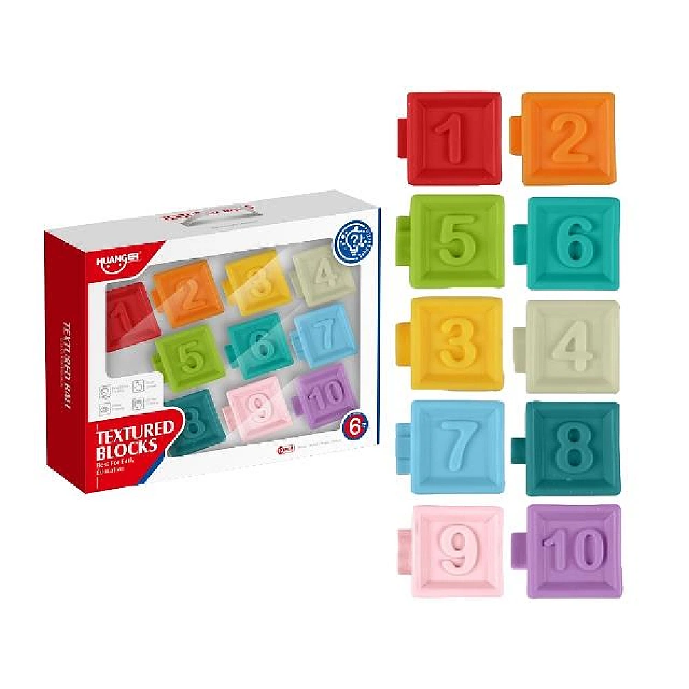 Set blocuri moi texturate Numere 10buc
