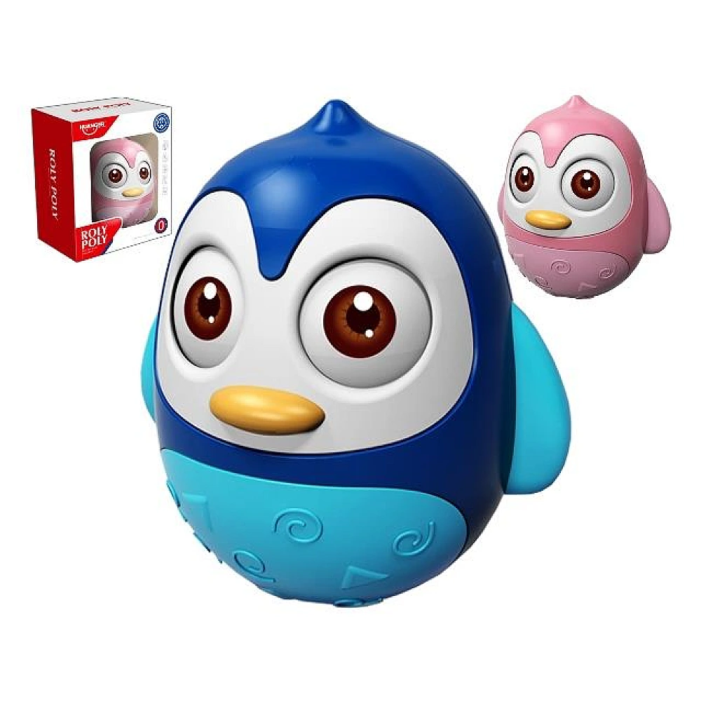 Pinguin-nevalyashka albastru, roz