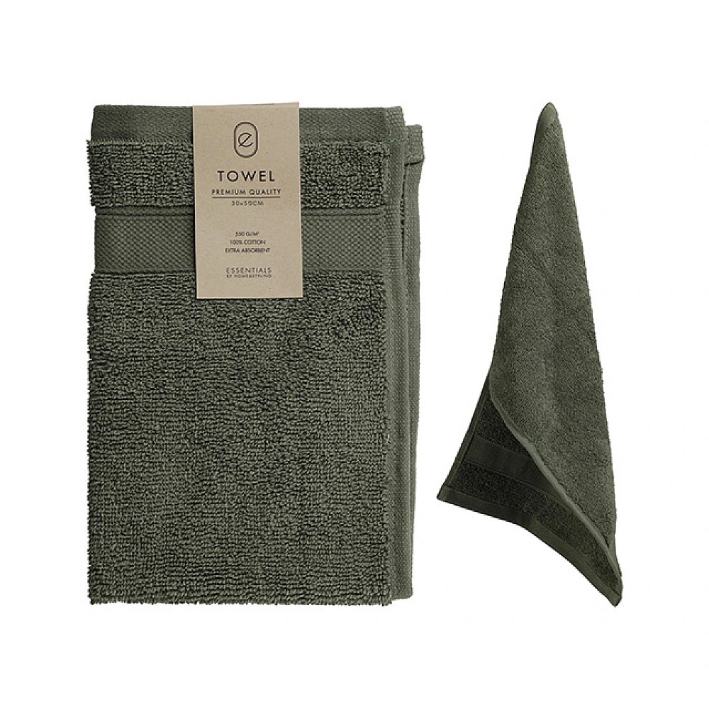 Prosop 30X50 cm H&S, bumbac, kaki