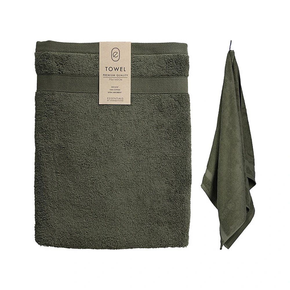 Prosop 70X140 cm H&S, bumbac, kaki