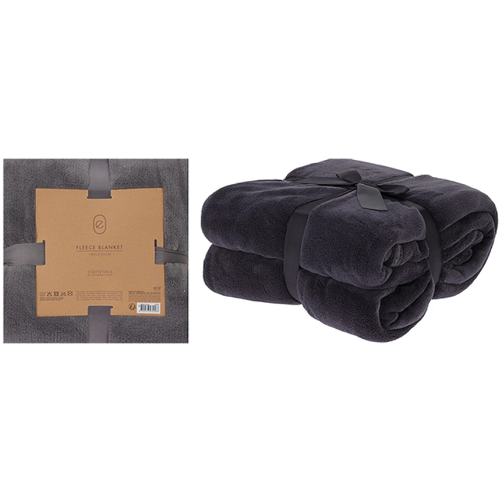 Patura 180X230 cm H&S, fleece, negru