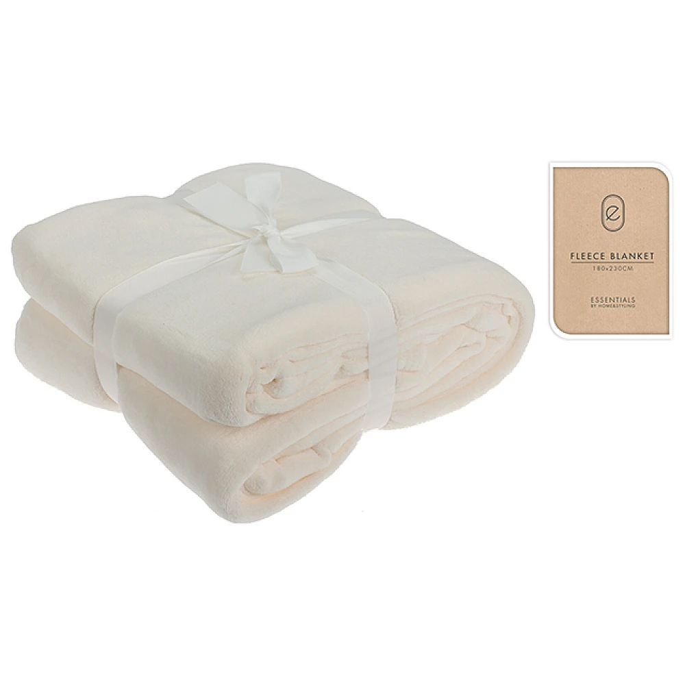 Patura 180X230 cm H&S, fleece, alb