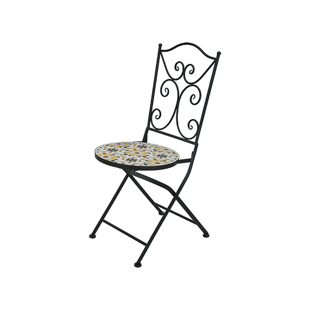 Scaun Bistro Mozaic metal-piatra  38X38X90cm