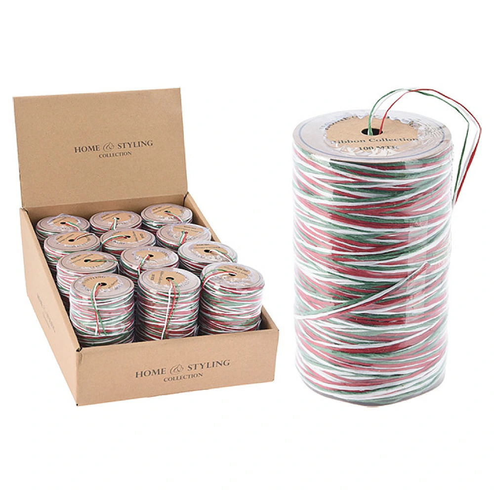 Panglica decorativa tricolora 100 m