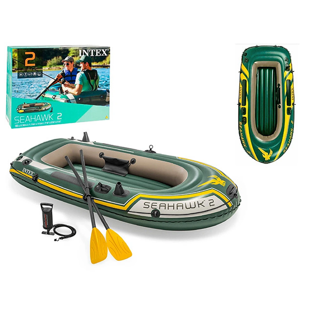 Barca gonflabilă “Seahawk 2”  Intex cu vâsle și pompă, 236x114x41 cm, până la 240 kg
