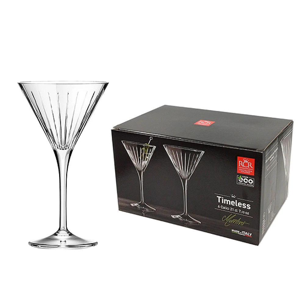 Set 6 pocale pentru martini Timeless Martini, 210ml