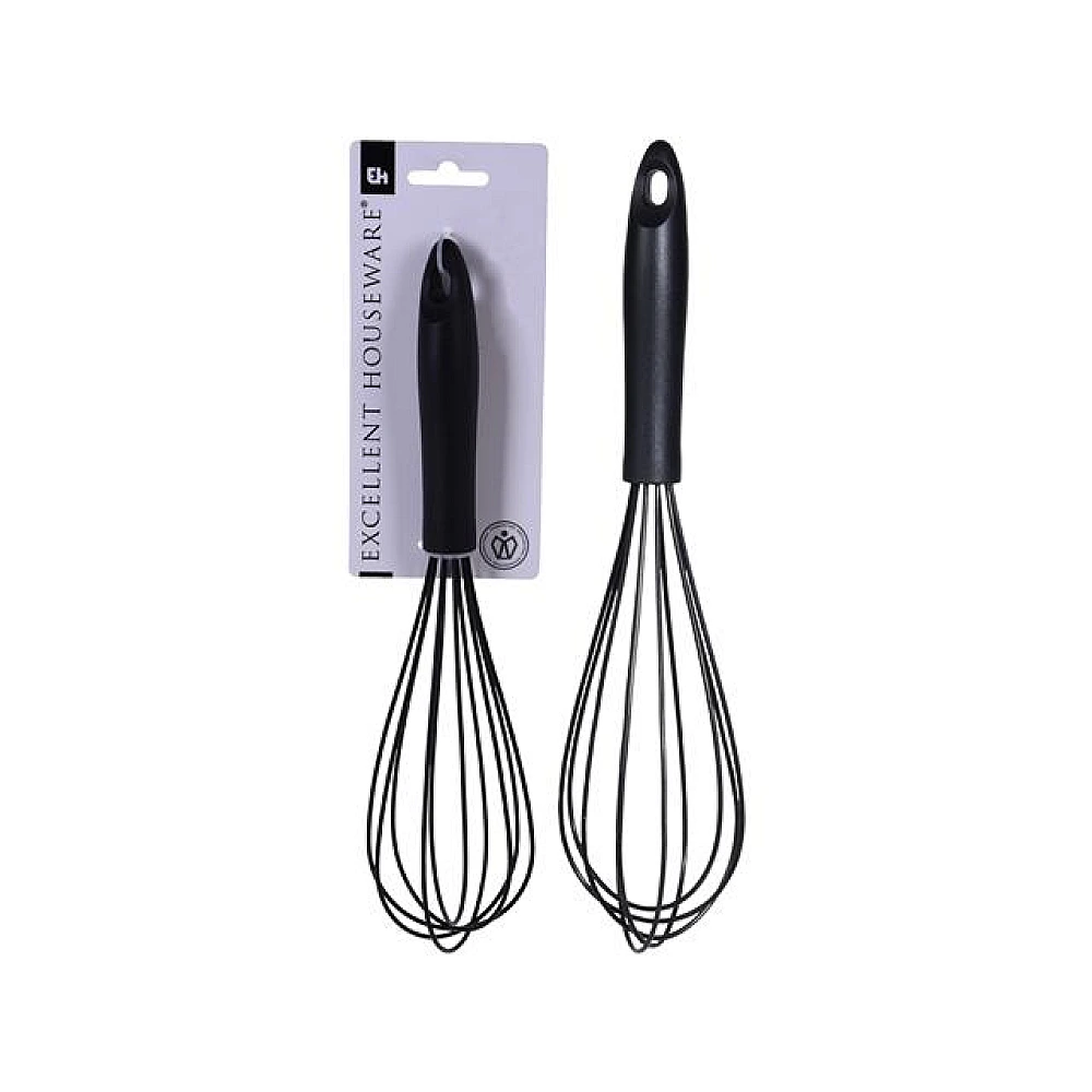 Batator EH 30cm, silicon-metal, maner plastic, negru