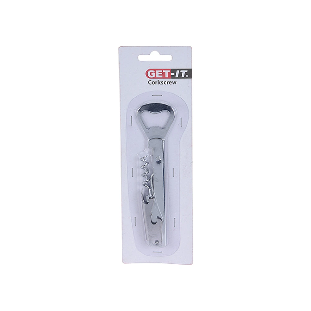 Tirbuson pentru chelner + deschizator Get-it, inox