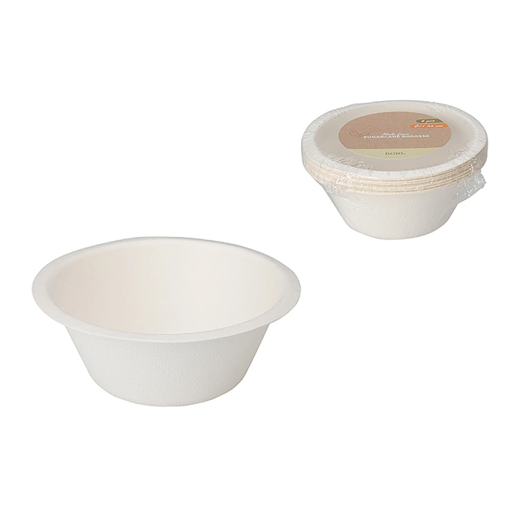 Set salatiere de hârtie ECO 8buc, D11cm