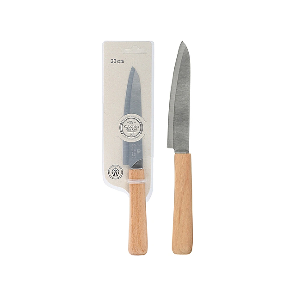 Cutit de bucatarie EH lama 12.5cm, lungime 23cm, maner mesteacan