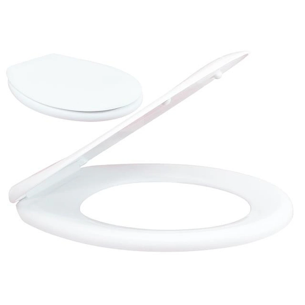 Capac pentru closet Gepard Arizona alb, fixare inox, duroplast