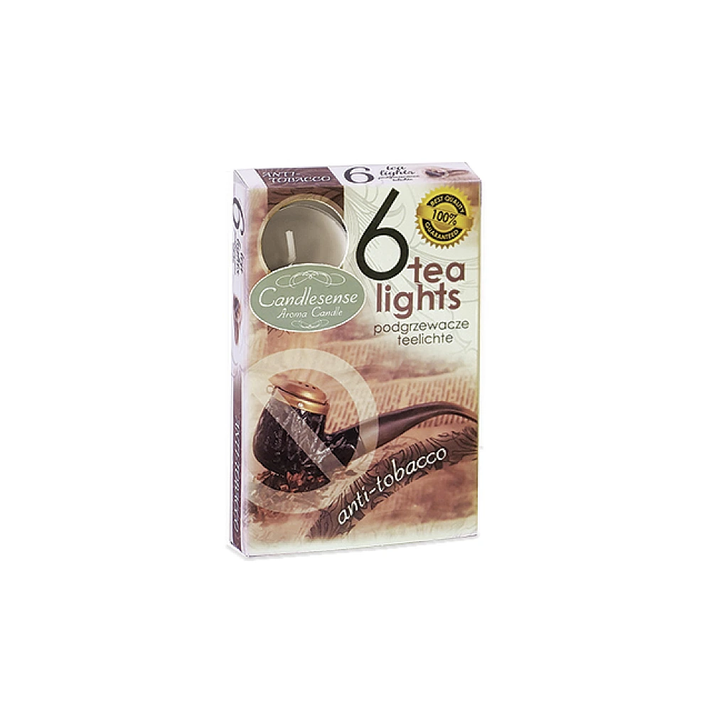 Lumanari pastile aromatizate Decor 6buc, 3.8cm 4ore, Anti-tobacco