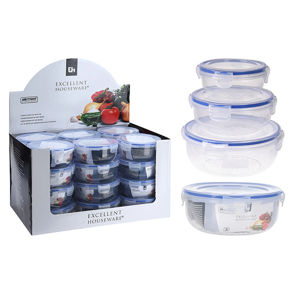 Set caserole rotunde EH 3buc 0.4l, 0.8l, 1.4l