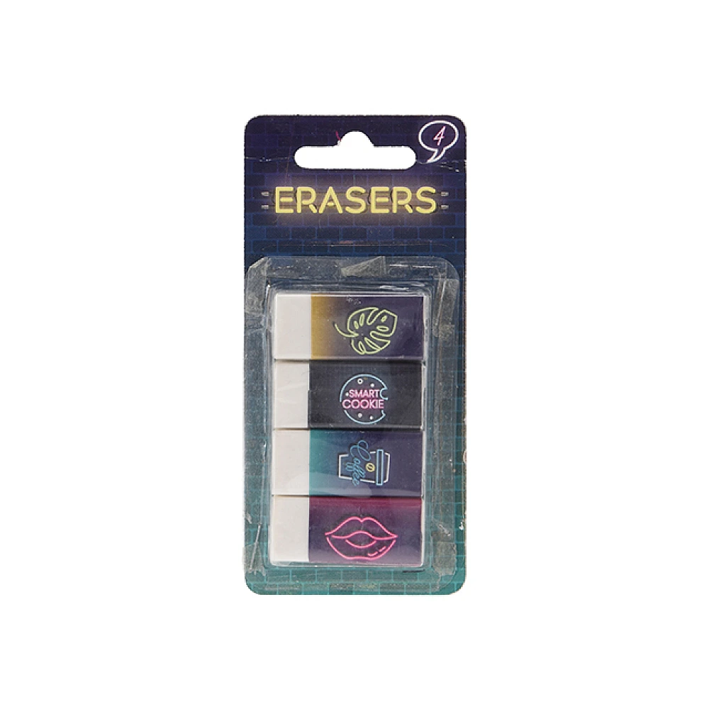 Set radiere 4buc, culoare neon