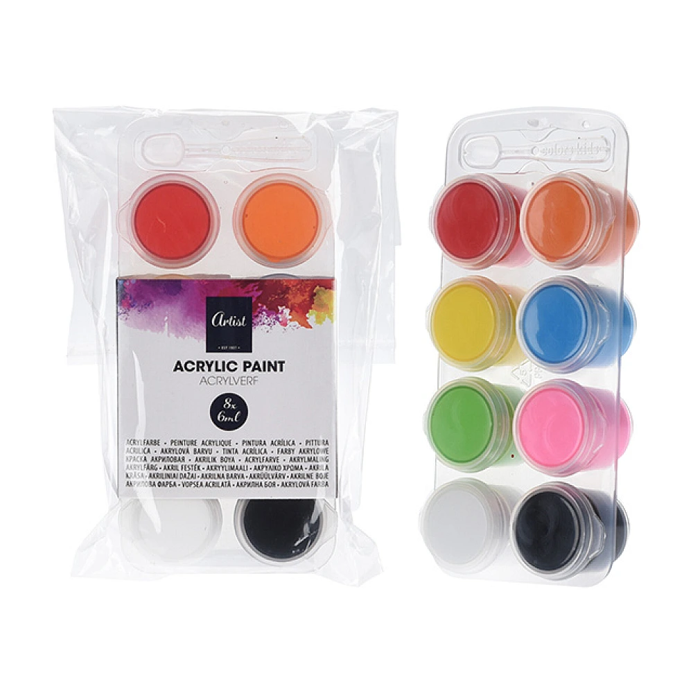 Set vopsele acrilice Artist 8culoriX6ml