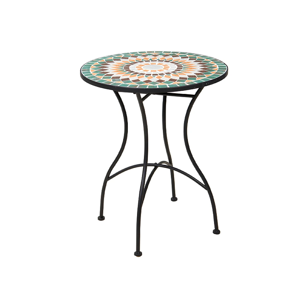 Masa Bistro Mozaic Terra metal-piatra D60cmX71cm