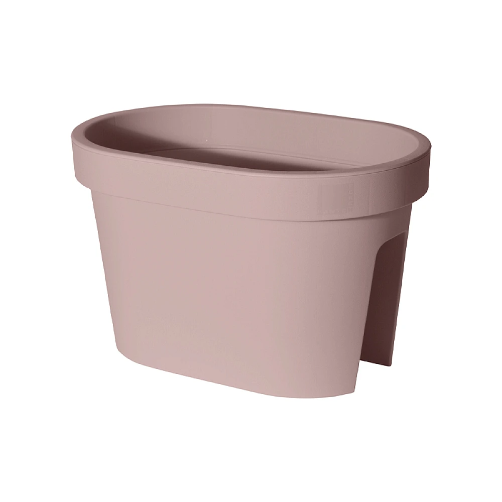 Ghiveci pentru balustrada 40.1X26X24 cm, gri-bej