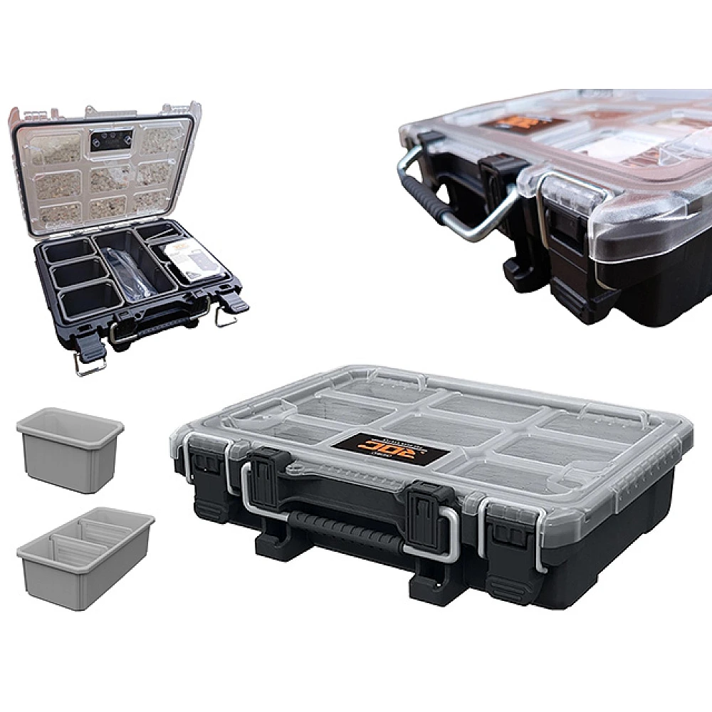 Organizator pentru depozitarea obiectelor mici Keter ROC Pro Gear 2.0 34.8X26.8X9.5 cm, negru
