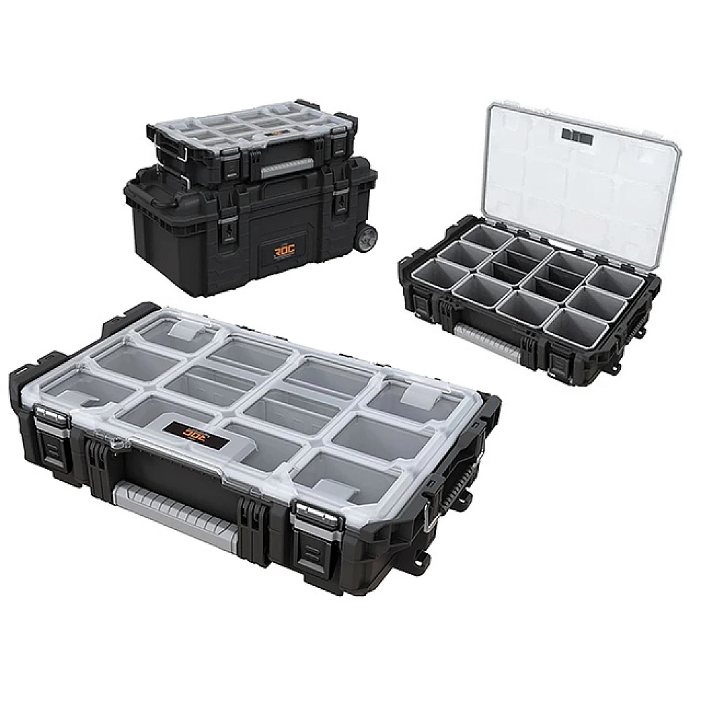 Organizator pentru depozitarea obiectelor mici Keter ROC Pro Gear 2.0 56X34.5X12.8 cm, negru
