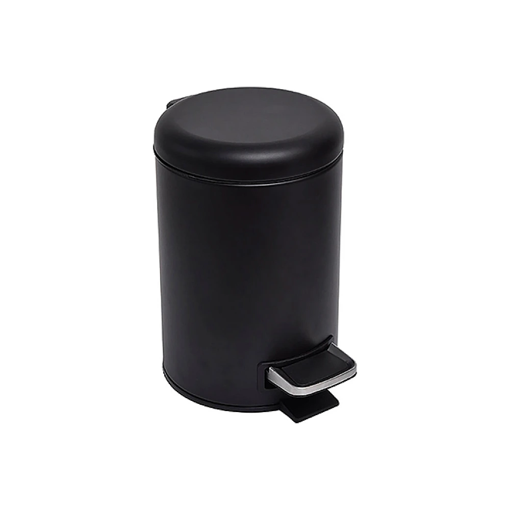 Cos pentru gunoi cu pedala Tendance 3l 23X25.5cm, metal, negru, soft close