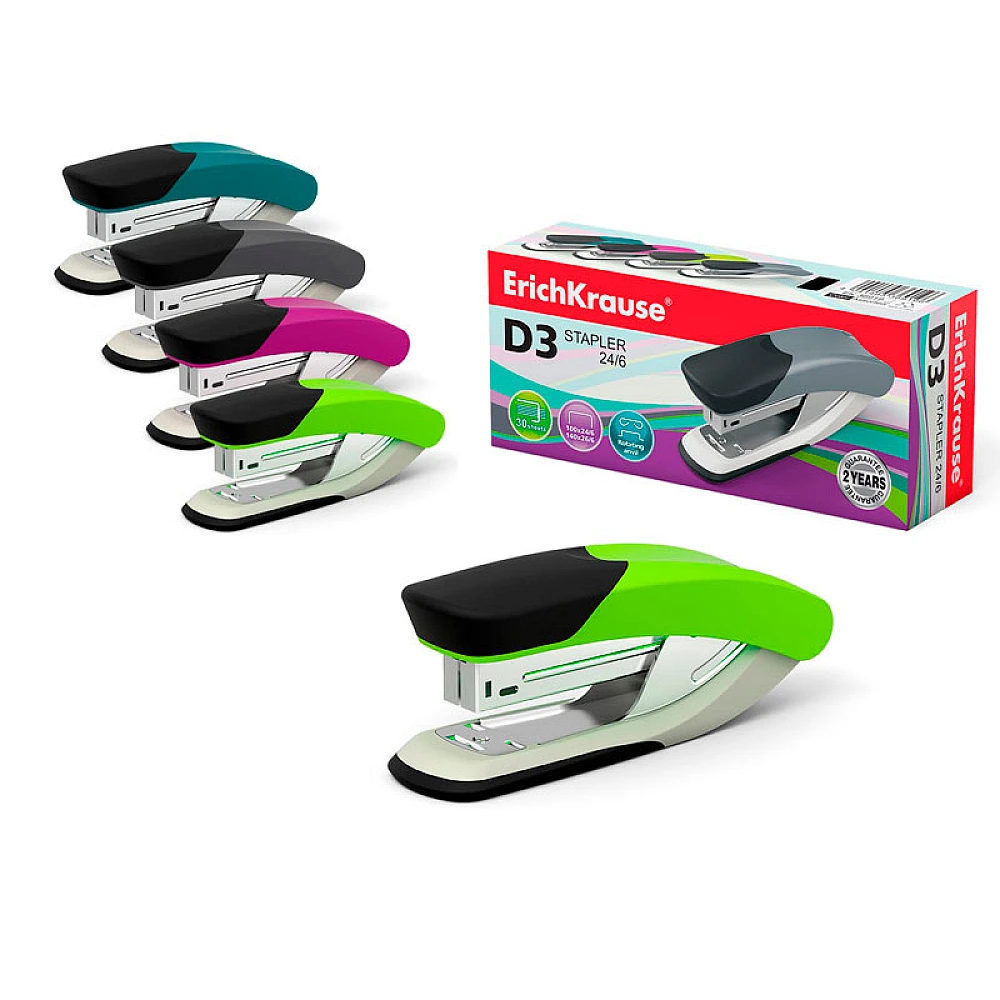 Capsator N24/6 ErichKrause D3 pana la 30foi, culori asortate