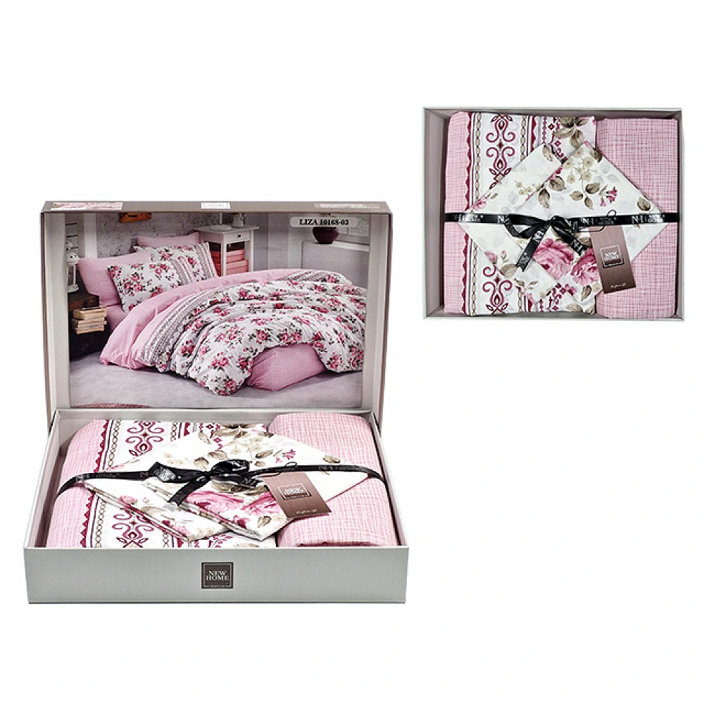 Lenjerie de pat 2 persoane NH Ranforce Liza, policoton