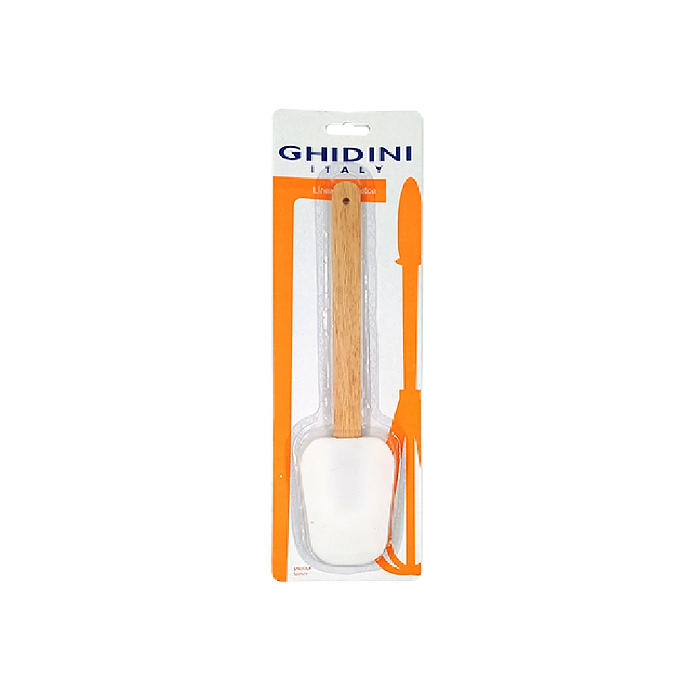 Lopatica de patiserie Ghidini 26cm, silicon/lemn