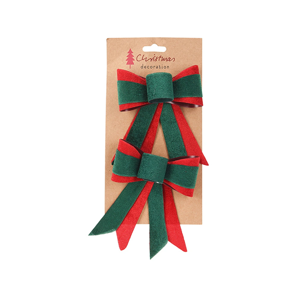 Set fundite decorative 2 buc 11X14 сm, verde-rosu